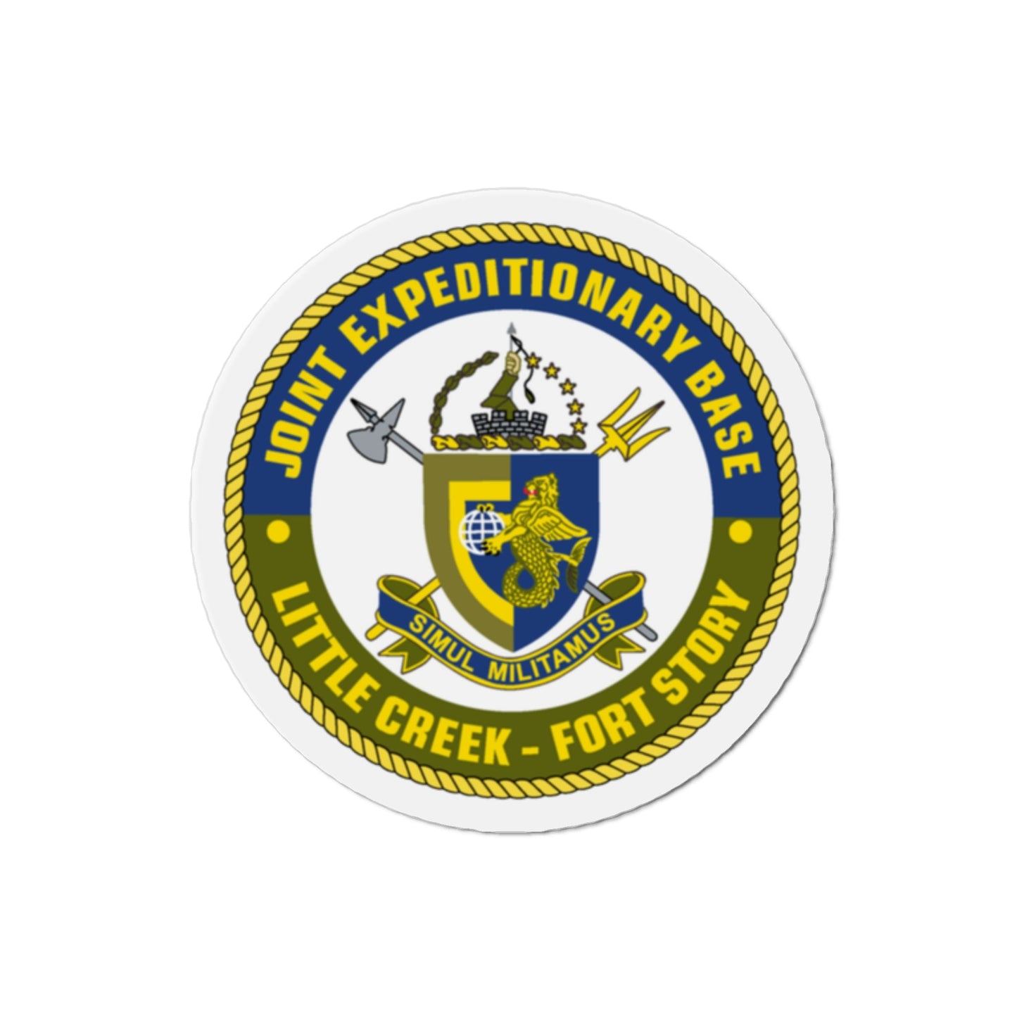 JEB Little Creek Fort Story (U.S. Navy) Die-Cut Magnet-2" x 2"-The Sticker Space