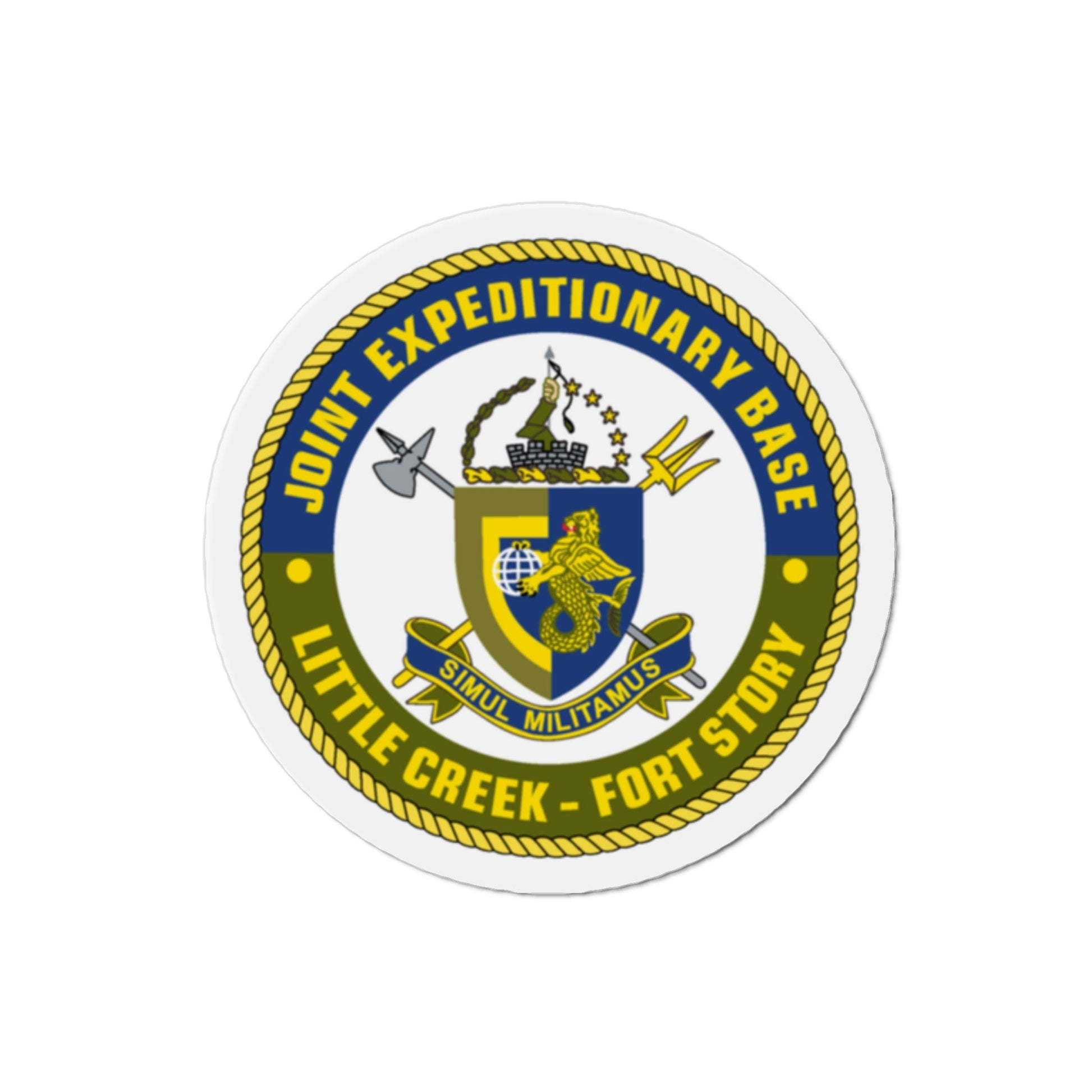 JEB Little Creek Fort Story (U.S. Navy) Die-Cut Magnet-2" x 2"-The Sticker Space