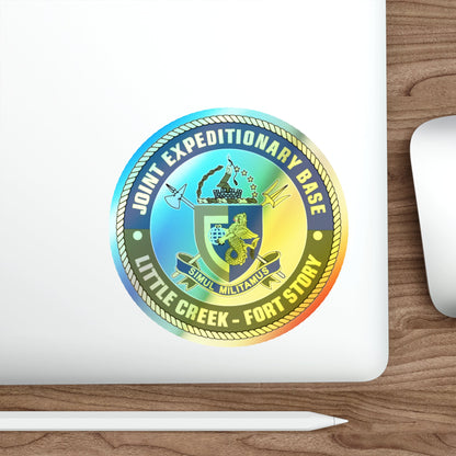 JEB Little Creek Fort Story (U.S. Navy) Holographic STICKER Die-Cut Vinyl Decal-The Sticker Space