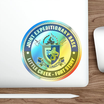 JEB Little Creek Fort Story (U.S. Navy) Holographic STICKER Die-Cut Vinyl Decal-The Sticker Space