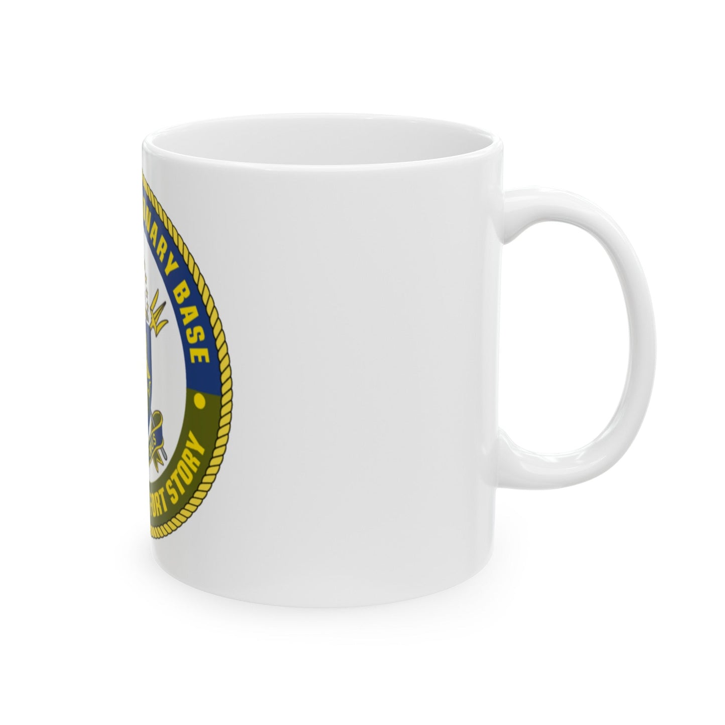 JEB Little Creek Fort Story (U.S. Navy) White Coffee Mug-The Sticker Space