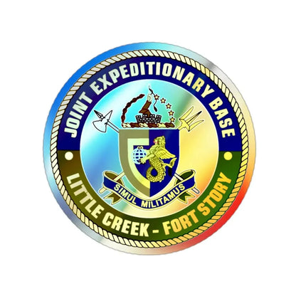 JEB Little Creek Fort Story (U.S. Navy) Holographic STICKER Die-Cut Vinyl Decal - The Sticker Space