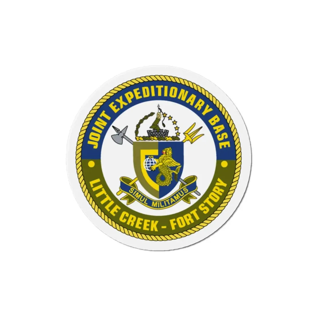 JEB Little Creek Fort Story (U.S. Navy) Refrigerator Magnet - The Sticker Space