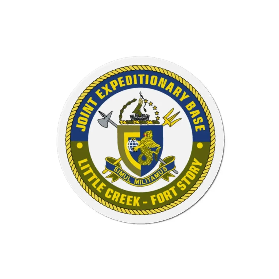 JEB Little Creek Fort Story (U.S. Navy) Refrigerator Magnet - The Sticker Space