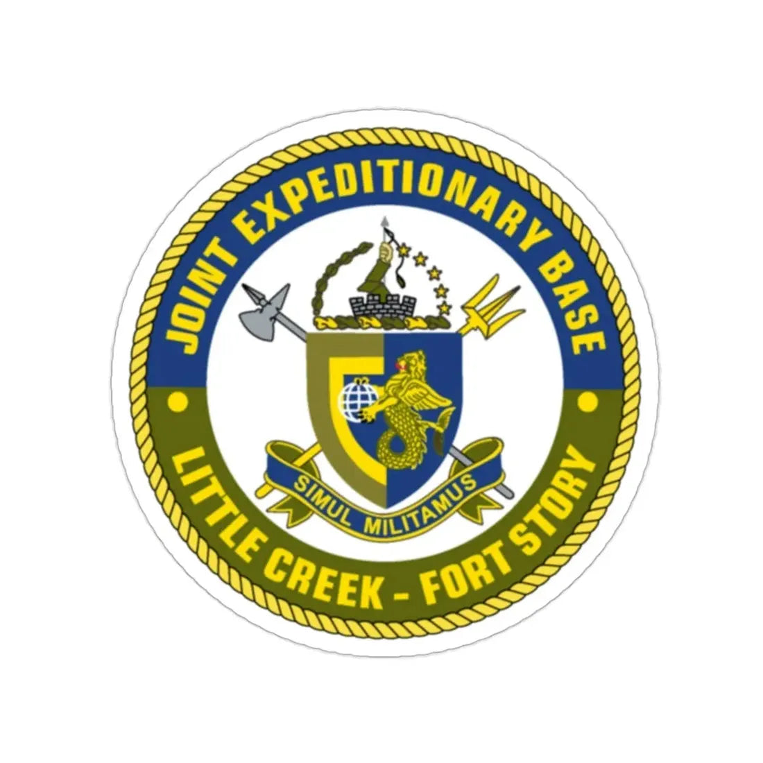 JEB Little Creek Fort Story (U.S. Navy) STICKER Vinyl Die-Cut Decal - The Sticker Space