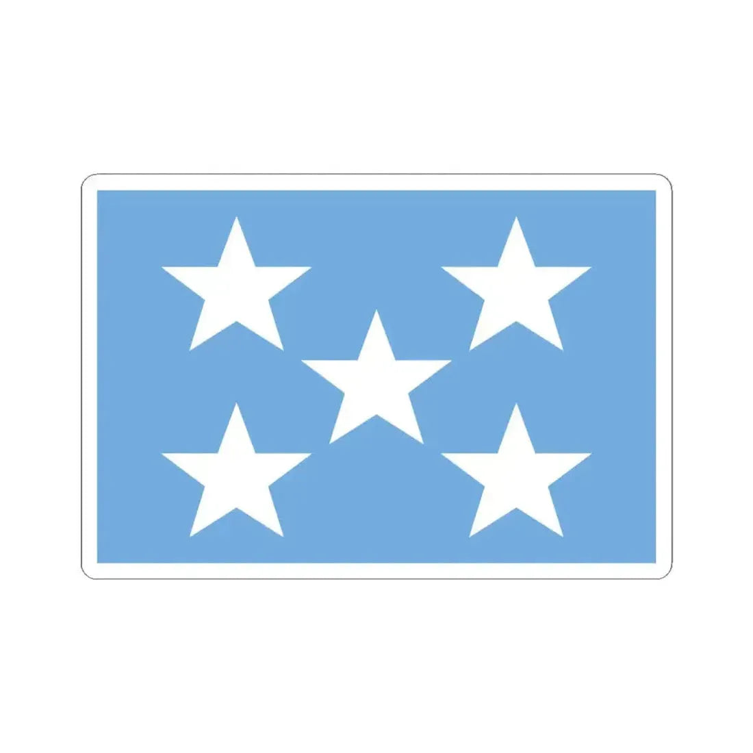 Jefe de operaciones navales armada Argentina bandera (Argentina) STICKER Vinyl Kiss-Cut Decal 4 Inch White - The Sticker Space