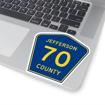 Jefferson County 70 (Colorado) (Road Sign) STICKER Vinyl Kiss-Cut Decal - The Sticker Space