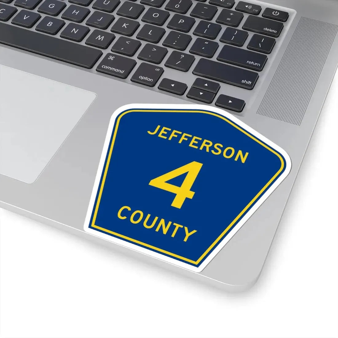 Jefferson County Route 4 AR (Arkansas) (Road Sign) STICKER Vinyl Kiss-Cut Decal - The Sticker Space
