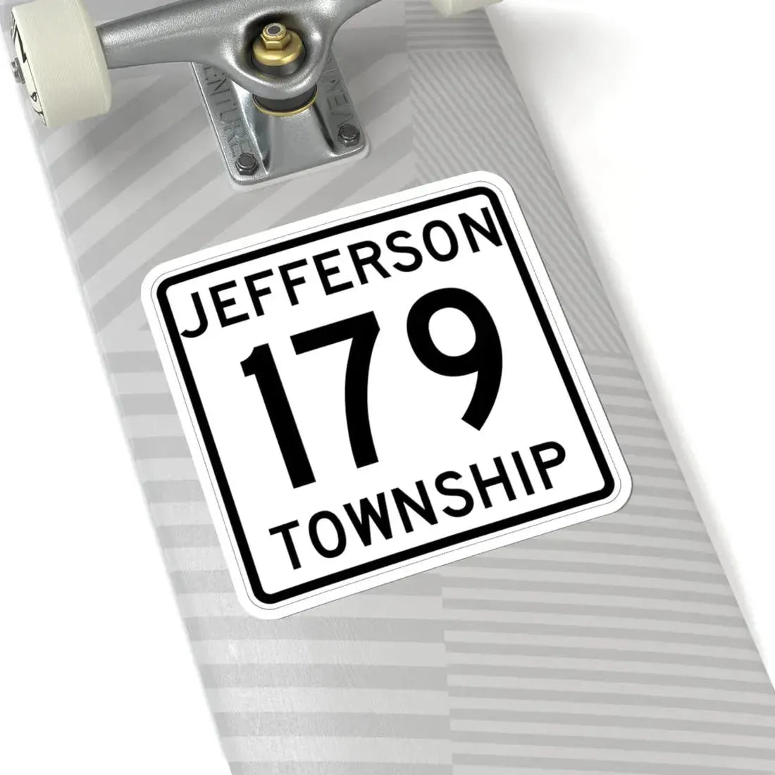 Jefferson Township Route 179 Logan County Ohio (Ohio) (Road Sign) STICKER Vinyl Kiss-Cut Decal - The Sticker Space