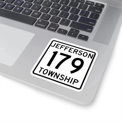 Jefferson Township Route 179 Logan County Ohio (Ohio) (Road Sign) STICKER Vinyl Kiss-Cut Decal - The Sticker Space