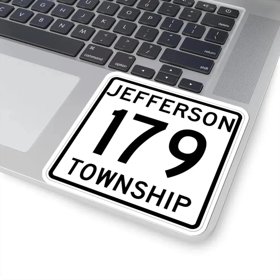 Jefferson Township Route 179 Logan County Ohio (Ohio) (Road Sign) STICKER Vinyl Kiss-Cut Decal - The Sticker Space