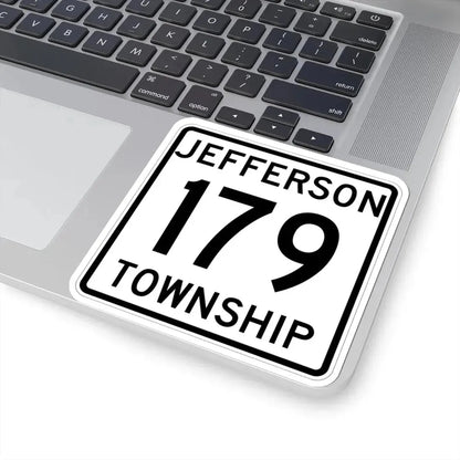 Jefferson Township Route 179 Logan County Ohio (Ohio) (Road Sign) STICKER Vinyl Kiss-Cut Decal - The Sticker Space