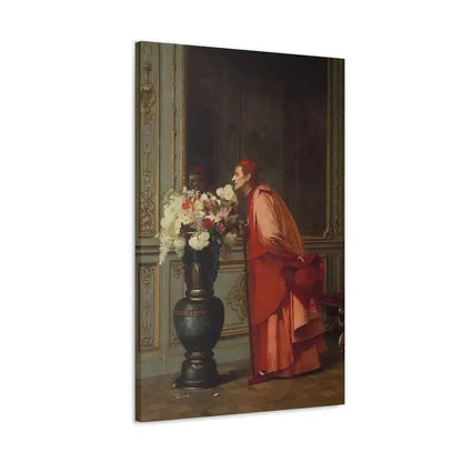 Jehan Georges Vibert (1840-1902) A Difficult Choice - Canvas Wall Art - The Sticker Space
