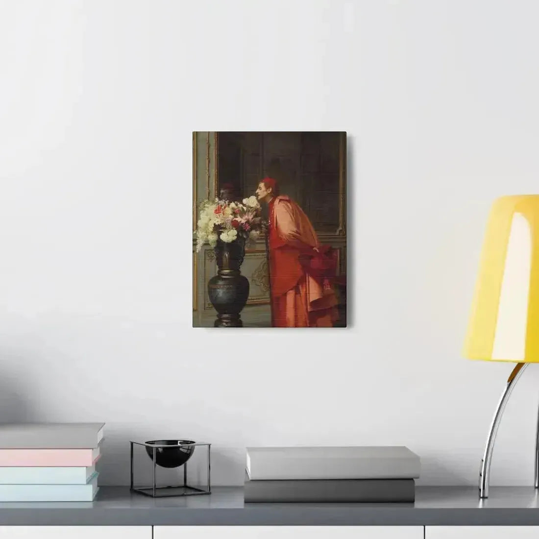 Jehan Georges Vibert (1840-1902) A Difficult Choice - Canvas Wall Art - The Sticker Space