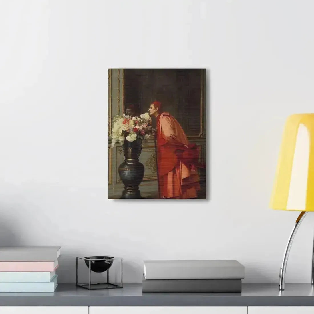 Jehan Georges Vibert (1840-1902) A Difficult Choice - Canvas Wall Art - The Sticker Space