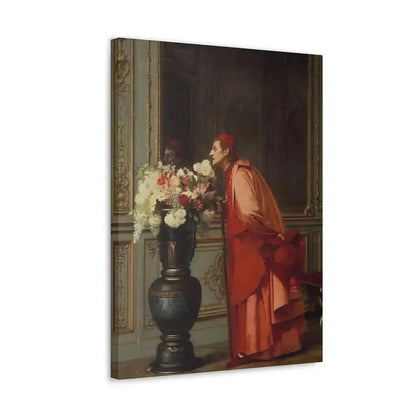 Jehan Georges Vibert (1840-1902) A Difficult Choice - Canvas Wall Art - The Sticker Space