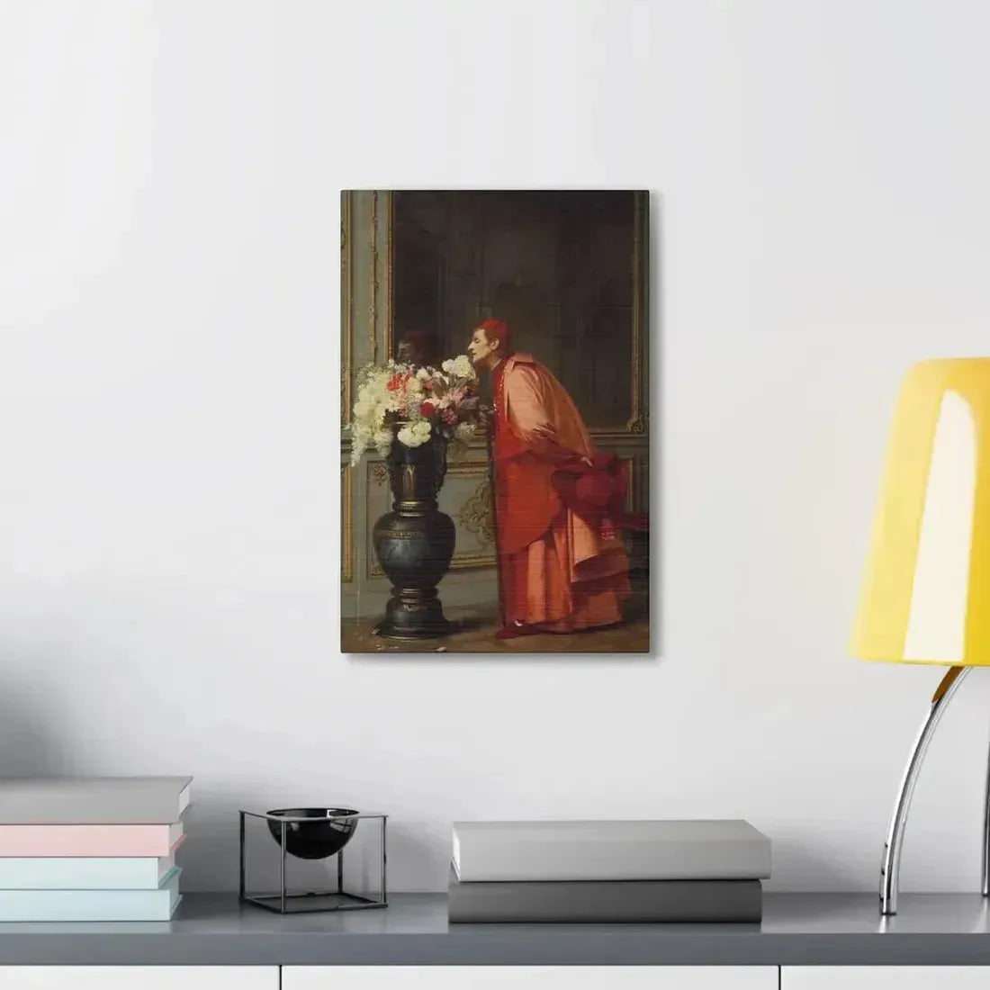 Jehan Georges Vibert (1840-1902) A Difficult Choice - Canvas Wall Art - The Sticker Space