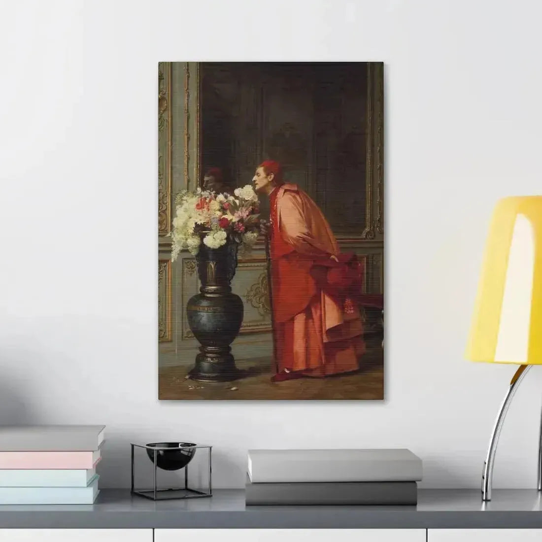 Jehan Georges Vibert (1840-1902) A Difficult Choice - Canvas Wall Art - The Sticker Space