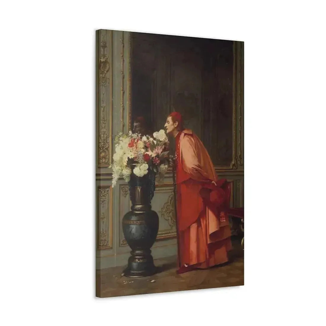 Jehan Georges Vibert (1840-1902) A Difficult Choice - Canvas Wall Art - The Sticker Space