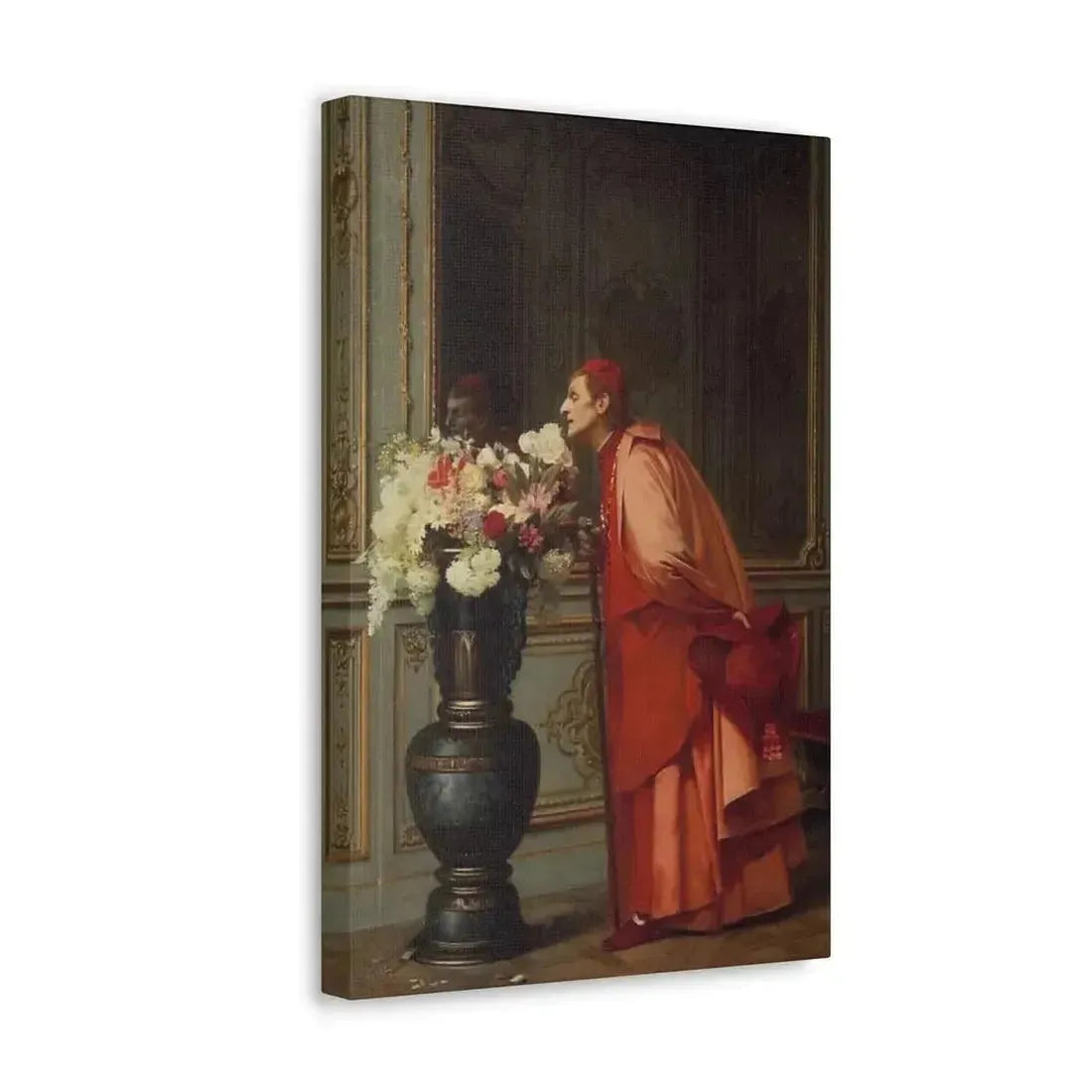 Jehan Georges Vibert (1840-1902) A Difficult Choice - Canvas Wall Art - The Sticker Space