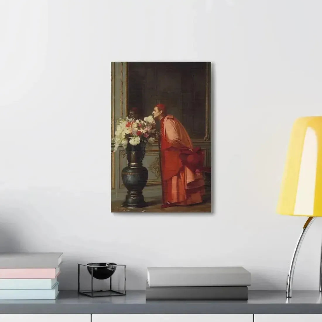 Jehan Georges Vibert (1840-1902) A Difficult Choice - Canvas Wall Art - The Sticker Space