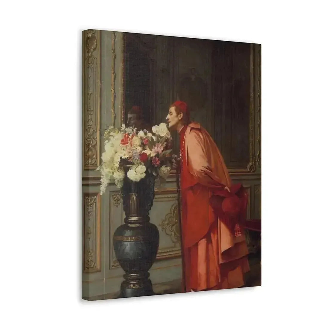 Jehan Georges Vibert (1840-1902) A Difficult Choice - Canvas Wall Art - The Sticker Space