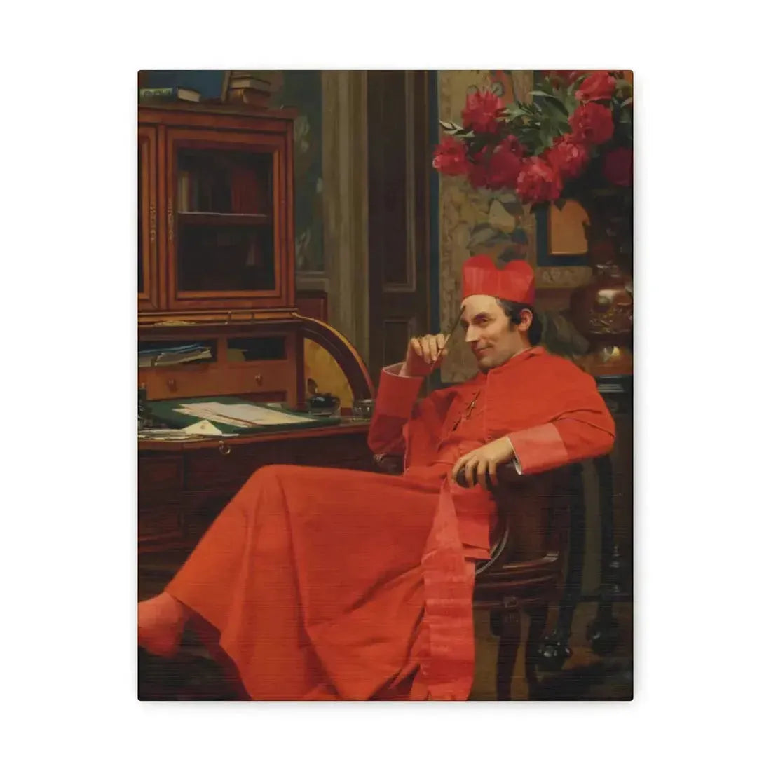 Jehan Georges Vibert (1840-1902) Eureka - Canvas Wall Art 11″ x 14″ 1.25" - The Sticker Space