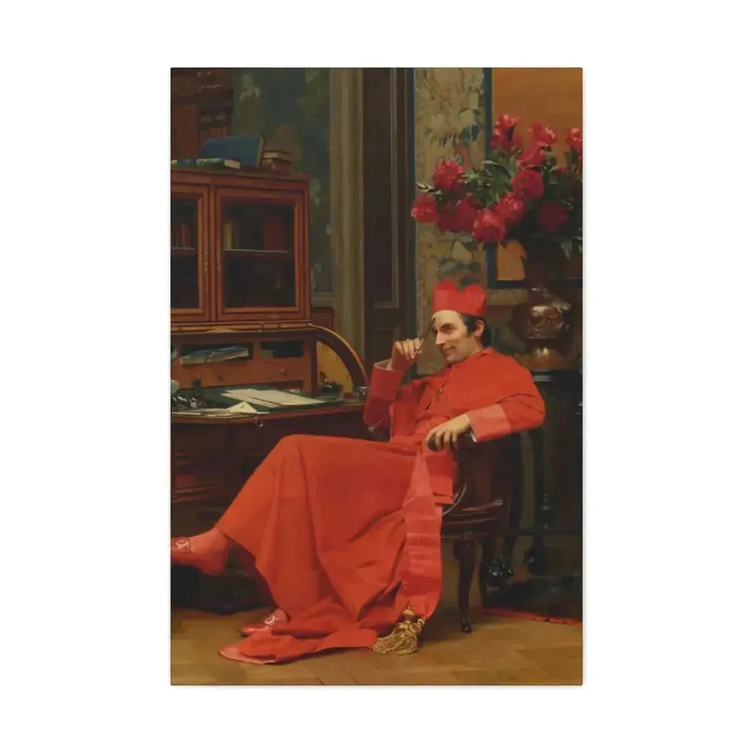 Jehan Georges Vibert (1840-1902) Eureka - Canvas Wall Art - The Sticker Space
