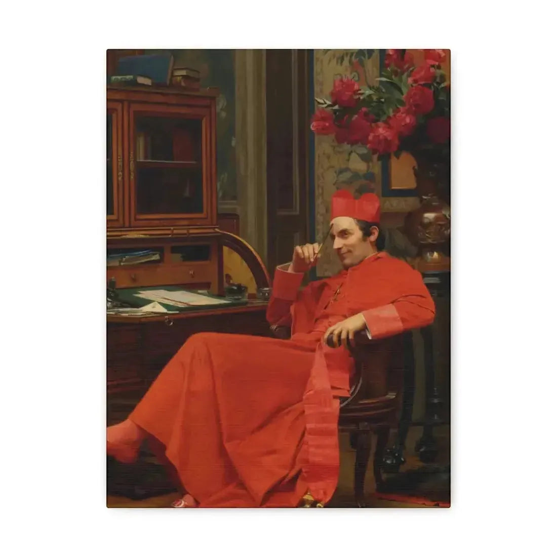 Jehan Georges Vibert (1840-1902) Eureka - Canvas Wall Art - The Sticker Space