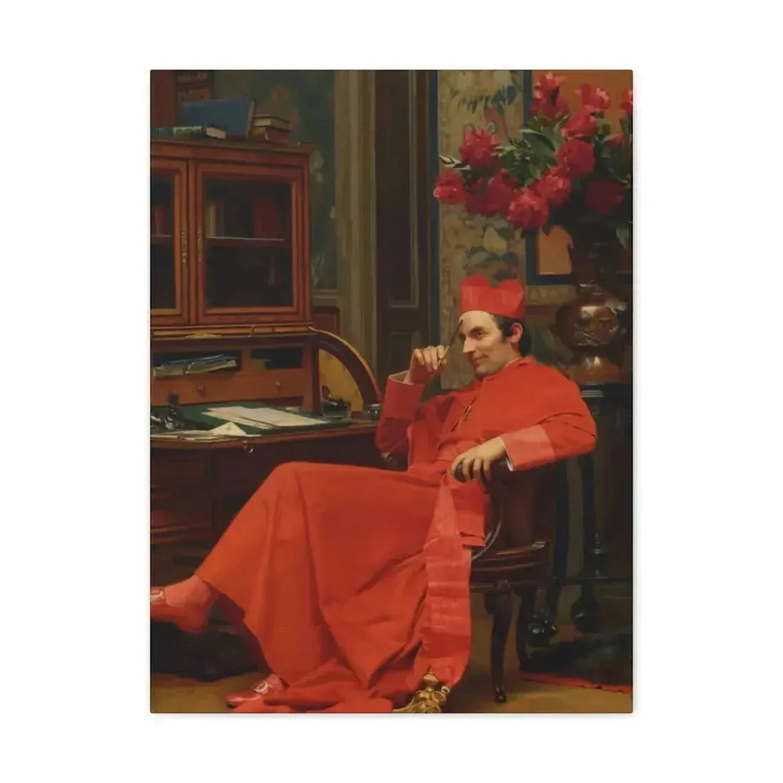 Jehan Georges Vibert (1840-1902) Eureka - Canvas Wall Art - The Sticker Space