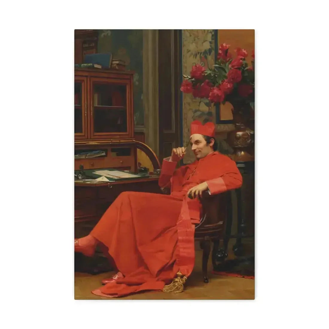 Jehan Georges Vibert (1840-1902) Eureka - Canvas Wall Art - The Sticker Space