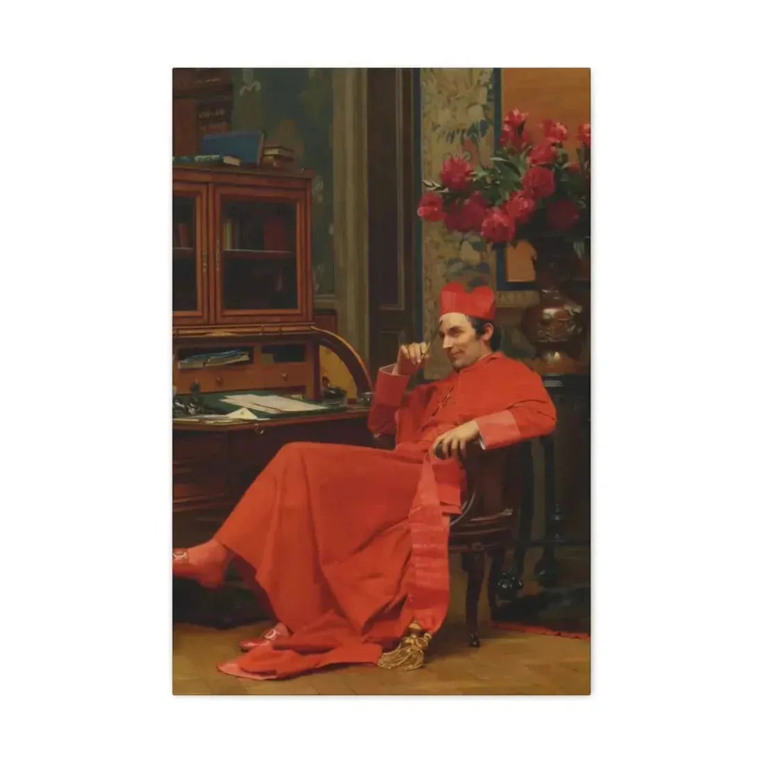 Jehan Georges Vibert (1840-1902) Eureka - Canvas Wall Art - The Sticker Space