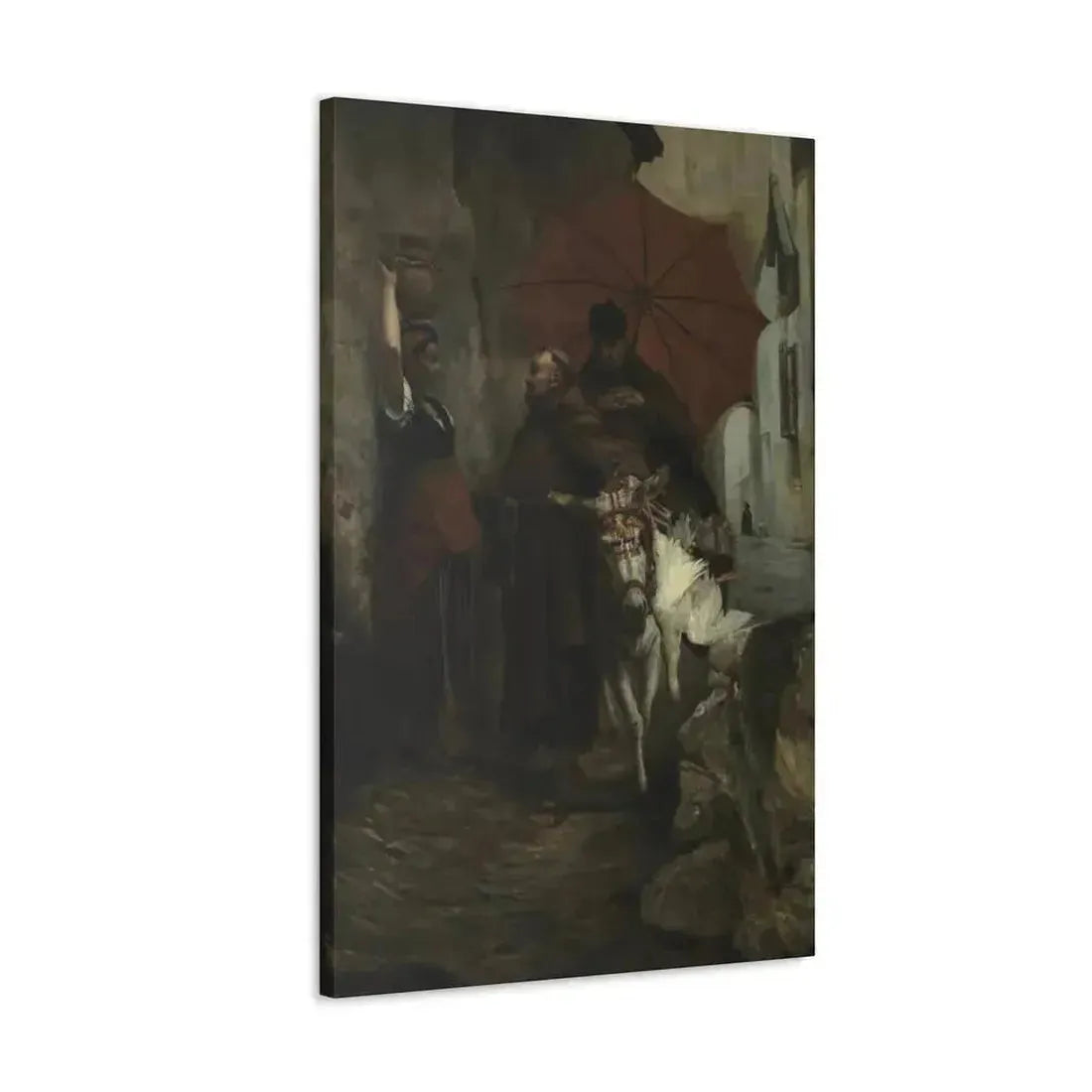 Jehan Georges Vibert (1840-1902) The Distraction - 1888 - Canvas Wall Art - The Sticker Space