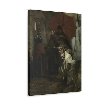 Jehan Georges Vibert (1840-1902) The Distraction - 1888 - Canvas Wall Art - The Sticker Space