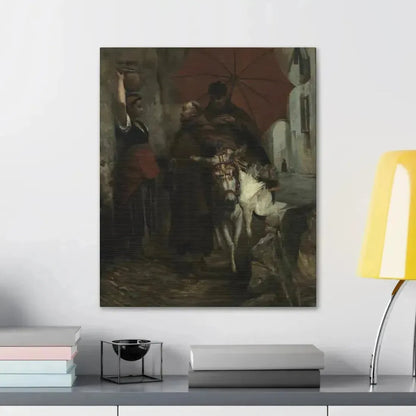 Jehan Georges Vibert (1840-1902) The Distraction - 1888 - Canvas Wall Art - The Sticker Space