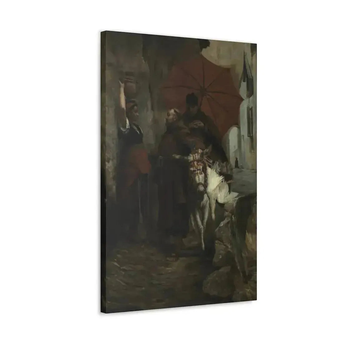 Jehan Georges Vibert (1840-1902) The Distraction - 1888 - Canvas Wall Art - The Sticker Space