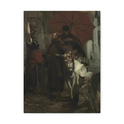 Jehan Georges Vibert (1840-1902) The Distraction - 1888 - Canvas Wall Art - The Sticker Space