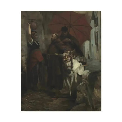 Jehan Georges Vibert (1840-1902) The Distraction - 1888 - Canvas Wall Art - The Sticker Space