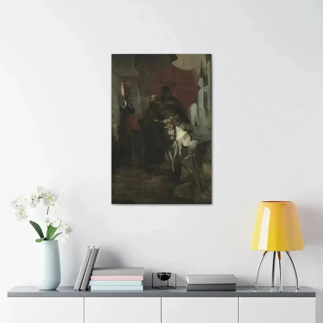 Jehan Georges Vibert (1840-1902) The Distraction - 1888 - Canvas Wall Art - The Sticker Space