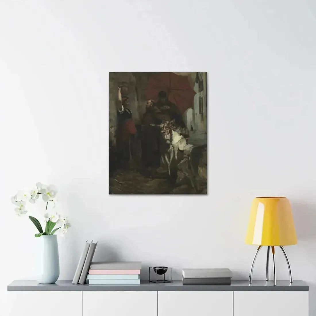 Jehan Georges Vibert (1840-1902) The Distraction - 1888 - Canvas Wall Art - The Sticker Space