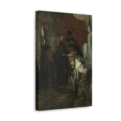 Jehan Georges Vibert (1840-1902) The Distraction - 1888 - Canvas Wall Art - The Sticker Space