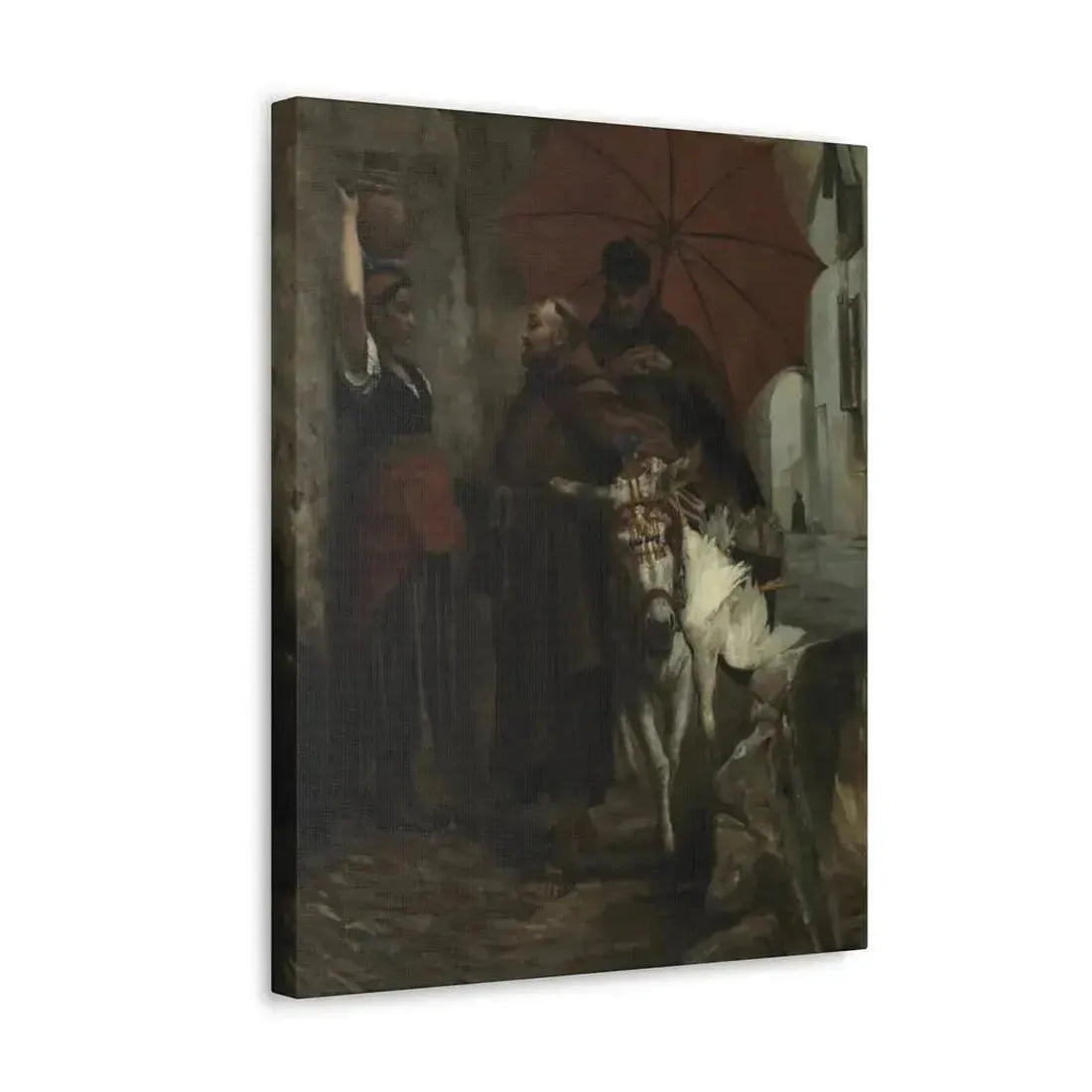 Jehan Georges Vibert (1840-1902) The Distraction - 1888 - Canvas Wall Art - The Sticker Space