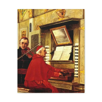 Jehan Georges Vibert (1840-1902) The Duet - 1897 - Canvas Wall Art - The Sticker Space