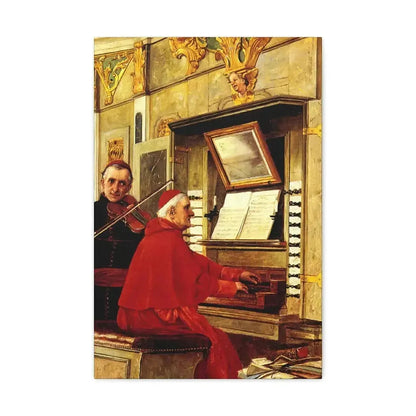 Jehan Georges Vibert (1840-1902) The Duet - 1897 - Canvas Wall Art - The Sticker Space