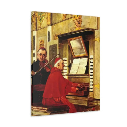 Jehan Georges Vibert (1840-1902) The Duet - 1897 - Canvas Wall Art - The Sticker Space