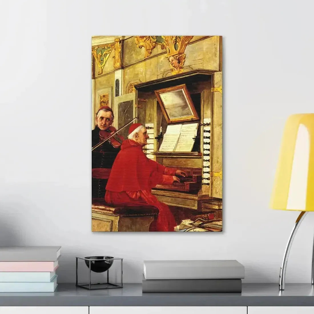 Jehan Georges Vibert (1840-1902) The Duet - 1897 - Canvas Wall Art - The Sticker Space