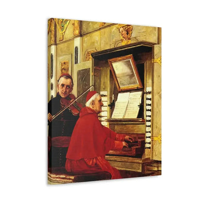 Jehan Georges Vibert (1840-1902) The Duet - 1897 - Canvas Wall Art - The Sticker Space