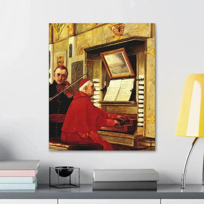 Jehan Georges Vibert (1840-1902) The Duet - 1897 - Canvas Wall Art - The Sticker Space