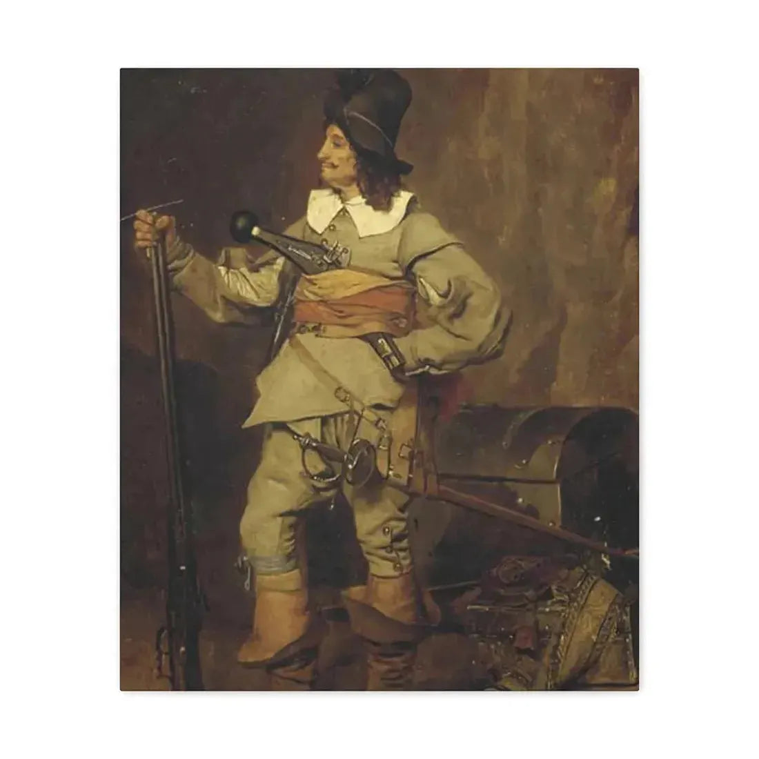 Jehan Georges Vibert (1840-1902) The Missionary - 1868 - Canvas Wall Art 20″ x 24″ 1.25" - The Sticker Space