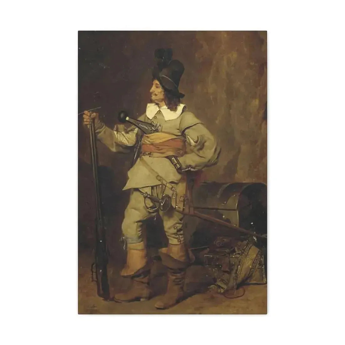 Jehan Georges Vibert (1840-1902) The Missionary - 1868 - Canvas Wall Art 20″ x 30″ 1.25" - The Sticker Space